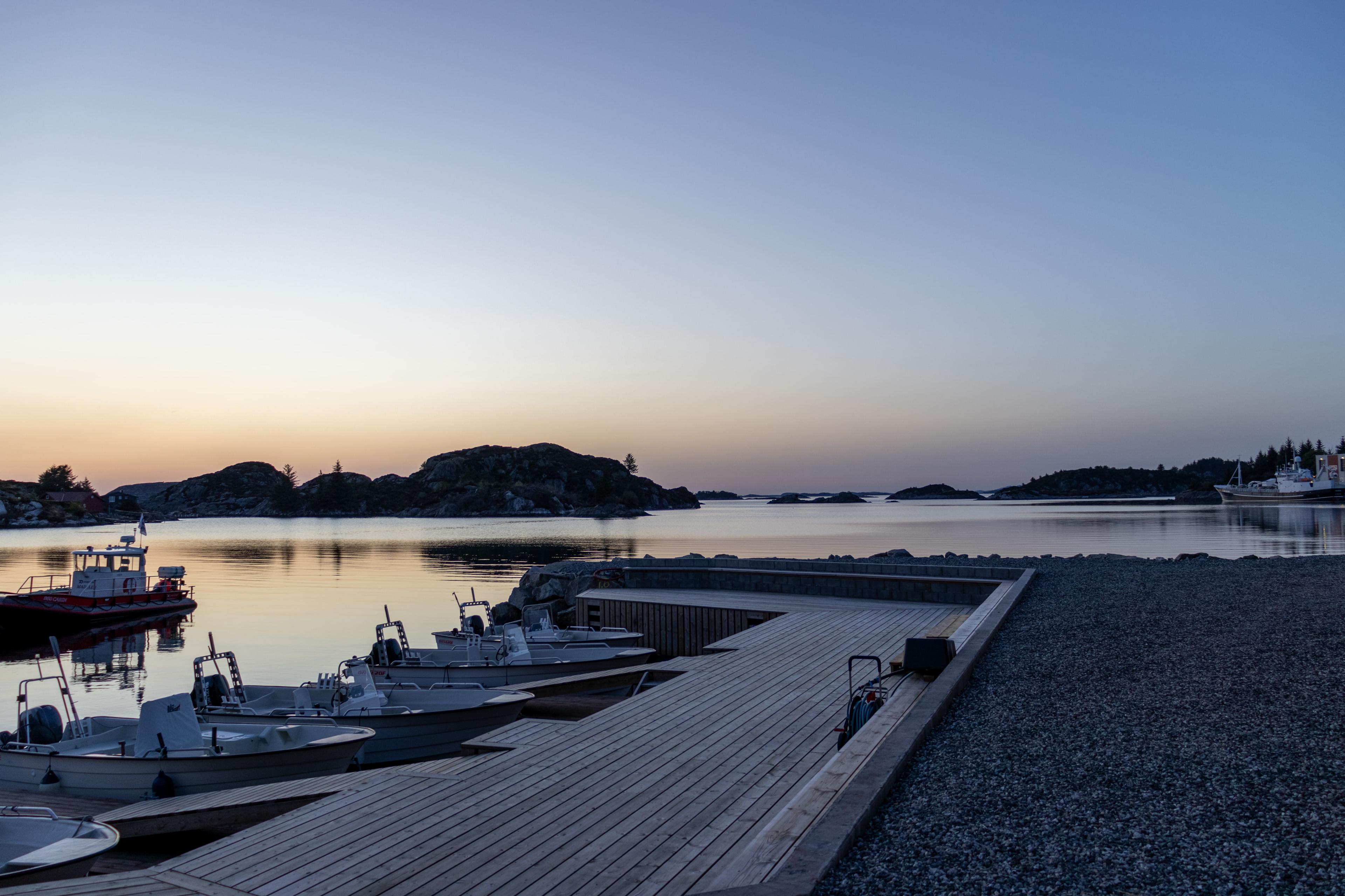 Utsikt kveld fra brygge